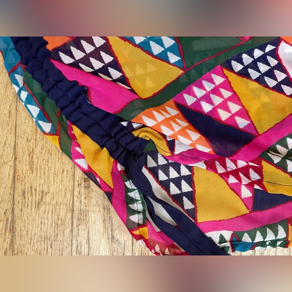 Maeve Multicolor Geometric Dress Anthropologie - Picture 10 of 11